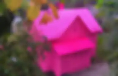 Seniman asal Polandia Ini Menutupi Seluruh Rumah Berusia 100 Tahun dengan Rajutan Berwarna Pink