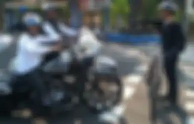 Inilah Video Saat-saat Pesepeda Hadang Konvoi Harley Davidson di Yogyakarta