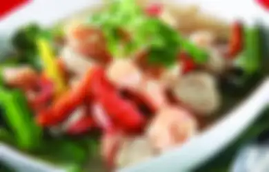 Yuk, Berbuka Puasa dengan Protein dan Sayuran: Tom Yam Kangkung