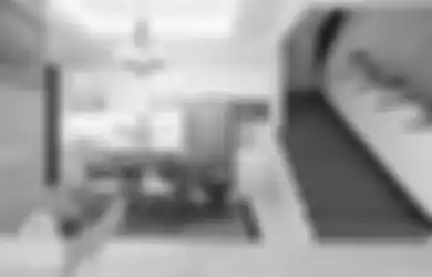 Inspirasi Desain Dapur Menyatu Ruang Makan, Mejanya Pakai Kayu Jati