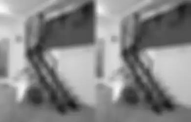 Inspirasi Tangga Akses ke Ruang Attic, Ringan Tampilan dan Bobotnya