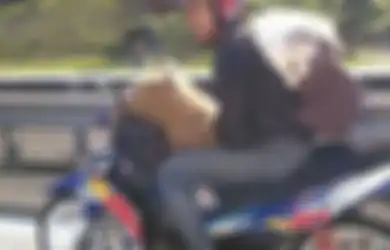 Terlanjur Sayang Pemuda Malaysia Ini Ajak Kucingnya Mudik Bareng Naik Motor
