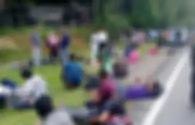 Bus Terbalik, 32 Orang Alami Luka Serius, Kepala Sang Supir Alami Luka Parah