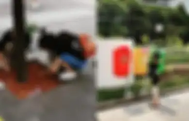 Tanpa Rasa Jijik, Suporter Jepang Punguti Puntung Rokok yang Berserakan di Perhelatan Asian Games 2018