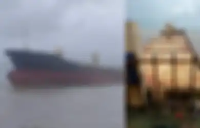 (Foto) Tanpa Awak dan Muatan, 'Kapal Hantu' Berbendera Indonesia 'Gentayangan' di Laut Myanmar