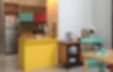 Masak Makin Semangat dengan Dapur Warna-warni yang Ceria ini