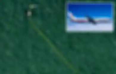 Hilang Sejak 2014, Pesawat MH370 Malaysia Airlines Terekam Google Maps di Tengah Hutan Belantara Kamboja
