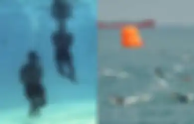 'Brutalnya' Latihan Pasukan Taifib Penemu Black Box Lion Air JT 610: Renang dengan Tangan dan Kaki Terikat