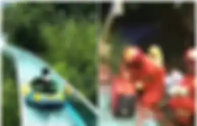 Saling Bertabrakan Hingga Terbang Keluar Jalur, 2 Tewas dan 12 Luka-luka Saat Main Seluncuran Air Terpanjang di Dunia