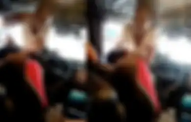 Rekaman Memilukan saat Seorang Istri Hajar Suaminya yang Sedang Sopiri Bus Bersama Wanita Simpanannya