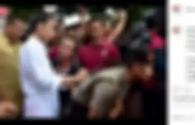 Viral Foto Ajudan Presiden Jokowi yang ‘Pinjami Punggung’ Untuk Jadi Bantalan Tanda Tangan, Pernah Dilakukan Soeharto dan SBY Juga