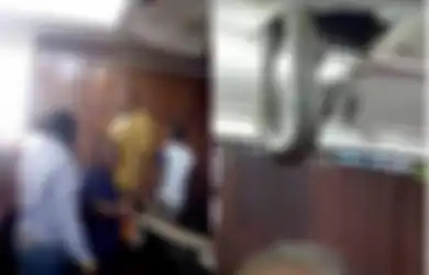 Kejatuhan Piton Besar dari Atap, Semua Anggota Parlemen Lari Terbirit-birit Meninggalkan Ruangan dan Mengomel