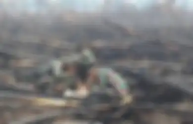Suka dan Duka Para Prajurit TNI yang ‘Berperang’ Melawan Kebakaran Hutan, Makan Seadanya dan Sulit Berkomunikasi dengan Keluarganya