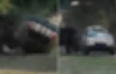 Masuk Taman Safari dengan Mobil dan Bertemu Badak yang Sedang Mengamuk, Maka Beginilah Jadinya