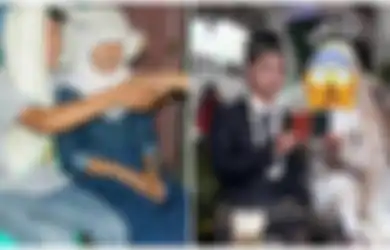 Viral di FB! Iseng Foto Menikah Saat SMP, Tak Disangka Dua Sejoli Ini Nikah Beneran