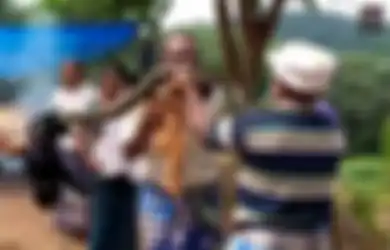 Mengira Sedang Menarik Seutas Kain, Pria Ini Dililit Piton Raksasa Sepanjang 3 Meter dari Semak-semak, Beginilah Kondisinya