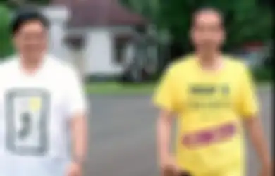Beredar Foto Jokowi Kenakan Kaos Lem Aibon. Hoaks atau Fakta?