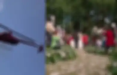 Tamu Pernikahan Ini Dibuat Melotot Ketika Sebuah Helikopter Lakukan Hal Ini pada Pesta Pernikahan, Biang Keladinya Rupanya Mempelai Pria