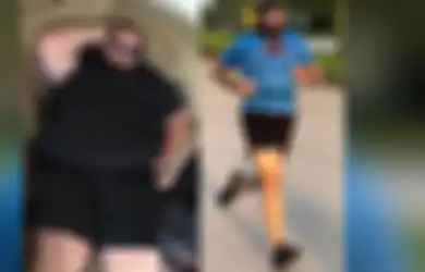 Dua Tahun Lalu Berat Pria Ini 227 Kg, Kini ‘Hanya’ 95 Kg dan Berhasil Selesaikan Lari Maratonnya, Apa Rahasianya?