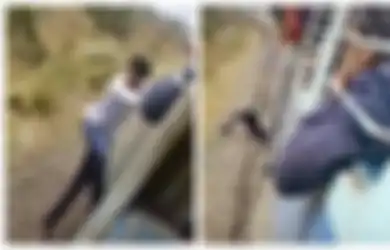 Hanya Demi Bikin Video TikTok, Pemuda Ini Nekat Lari Bergelantungan di Kereta Api hingga Jatuh dan Masuk ke Bawah Gerbong, Begini Nasibnya saat Kereta Melaju Cepat
