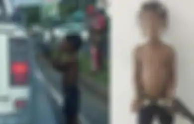 Ulurkan Tangan Minta Belas Kasihan Orang, Bocah Cilik Ini Tiba-tiba Todongkan Pistol Mainan Minta Uang Lebih