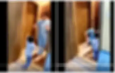 Viral, Tiba di Rumah, Dokter Covid-19 Menangis Terpaksa Tolak Pelukan Anaknya 