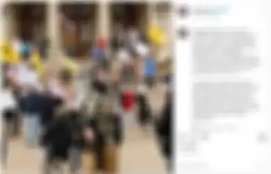 Bak Siap Perang, Sambil Menenteng Senapan Canggih, para Demonstran di AS Menentang Lockdown, 'Kita Tak Bisa Kalahkan Virus Ini'
