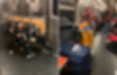 Tubuh Bergeletakan Sekenanya dengan Sampah Bertebaran, Inilah Suasana Suram Gerbong-gerbong 'Subway' AS yang 'Dibajak' para Tunawisma Selama Pandemi Corona