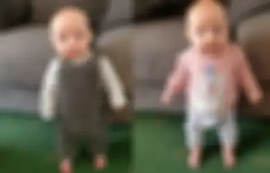 Baru Berusia Kurang dari 4 Bulan, Bayi ini Sudah Bisa Berdiri, Dimulai Setelah Menonton Video di YouTube Bersama Ayahnya