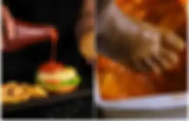 Bikin Mual! Saus Tomat Ini Gunakan Bahan Busuk Hingga Diinjak Saat Proses Pembuatannya