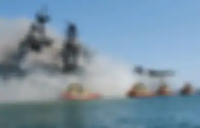 Sudah Keren Lakukan Latihan di Tengah Persiapannya Lawan China, Kapal Perang Tua Amerika Serikat Meledak Misterius di Pangkalan, Lama Diselidiki Tapi Tak Jelas Lokasi Sumber Api