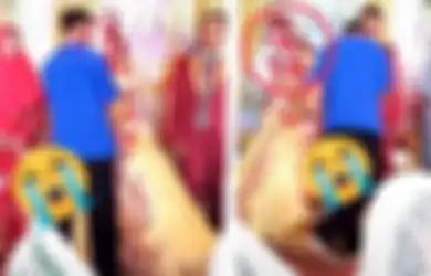 Pengantin Wanita Terisak di Pelaminan dalam Pelukan Pria Lain yang Diduga Mantan Kekasihnya, Begini Reaksi Pengantin Pria yang Tak Terduga