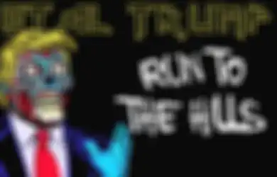 Tengok Aksi Donald Trump Nyanyi Lagu 'Run To The Hills' Iron Maiden, Keren Plus Bikin Ngakak!