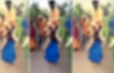 Setelah Merengek ke Orangtuanya, Pria Ini Digendong Istrinya Keliling Kampung, Sang Istri Dipukul atau Dilempar Ban Jika Berhenti karena Kelelahan