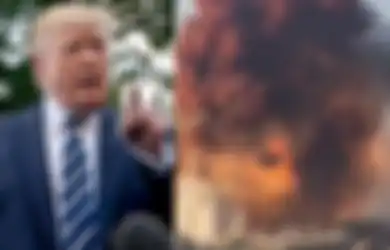 Hancurkan Seluruh Kota dalam Hitungan Detik, Trump Sebut Ledakan Besar di Beirut Mungkin Karena Serangan Bom, 'AS Siap Bantu Lebanon'