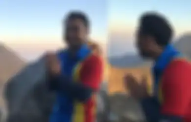Bikin Ngakak, Gaya Kocak Pria Berseragam Indomaret Sapa Pendaki di Gunung Gede, Ternyata Ada Kisah Mengejutkan di Baliknya