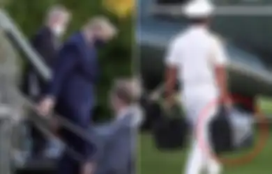 Ditenteng  Asistennya Saat Donald Trump Dibawa ke Rumah Sakit, Tas Misterius Itu Konon Isinya Senjata Rahasia yang Bisa Musnahkan Sebuah Negara, Begini Cara Kerjanya!