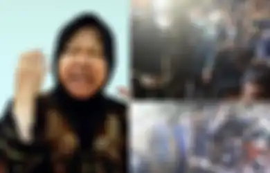 Turun ke Lokasi Demo, Tri Rismaharini Murka Kotanya Dirusak Massa Omnibus Law, Wali Kota Surabaya: Tega Sekali Kamu, Saya Setengah Mati Bangun Kota Ini!