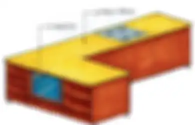 Trik Maksimalkan Perabot yang Ada, Ini Dia Desain Rak Ajaib yang Bisa Satukan Dapur dan Ruang Tv!