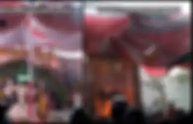 Awalnya Terang Benderang, Tiba-tiba Hujan Deras Robohkan Tenda Pernikahan Saat Mempelai Naik ke Pelaminan, Netizen Sebut karena Doa Mantan