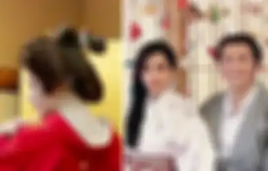 Manglingin! Rayakan 2 Tahun Pernikahannya dengan Reino Barack, Penampilan Syahrini Berdandan Layaknya Geisha Bikin Suaminya Terpesona