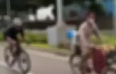 Viral Video Tukang Kopi Keliling Kalahin Pesepeda dalam Adu Kecepatan