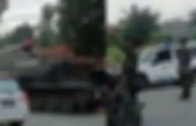 'Yang Mudik Siap-siap Dibom', Viral Video Penyekatan Mudik Lebaran 2021 Gunakan Tank TNI, Ini Faktanya