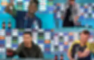 Jadi Tren di Euro 2021, Para Pemain Terancam Denda UEFA Kalo Masih Suka Pindahin Botol Sponsor di Konferensi Pers