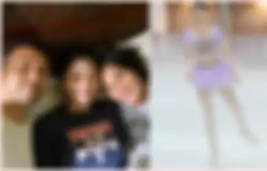 Jarang Tersorot Kamera , Putr Kecil Anjasmara dan Dian Nitami Kini Tumbuh Jadi Remaja Cantik yang Jago Ice Skating
