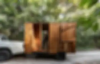 Wow! Rumah Kecil Ringkas 6 M2 untuk Kemping, Kapasitas 2 Orang Bisa Ditarik Kendaraan
