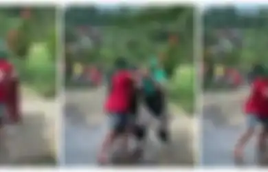 Viral Video Emak-emak Barbar Ikut Lomba 17-an Kayak Lagi Tawuran