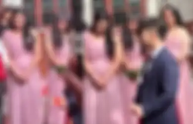 Tak Punya Teman Dekat Wanita, Seorang Pengantin Wanita Putar Otak Agar Ada Pengiring Pengantin, Tamu Syok Tahu Identitas Asli Deretan Bridesmaid Cantik Ini