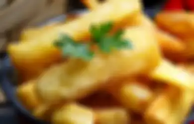 Aneka Tips Memasak, Begini Cara Buat Singkong Goreng Merekah Sempurna Anti Keras