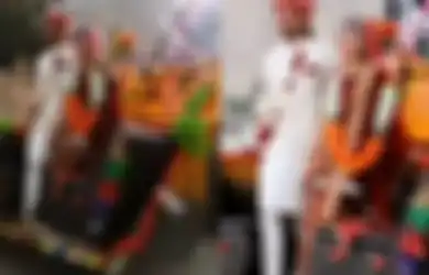 Viral Pernikahan Unik, Pasangan Pengantin Ini Pilih Diarak Keliling Menggunakan Buldozer, Terkuak Fakta Profesi Sang Suami yang Mengejutkan